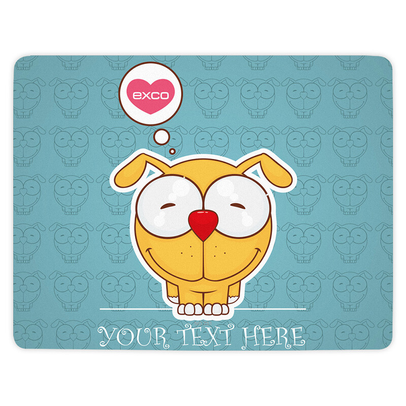 Yishiku EXCO cute dog cartoon animal mouse pad super large thickened office and home game pad cute creative animation bottom anti slip wmsp-012