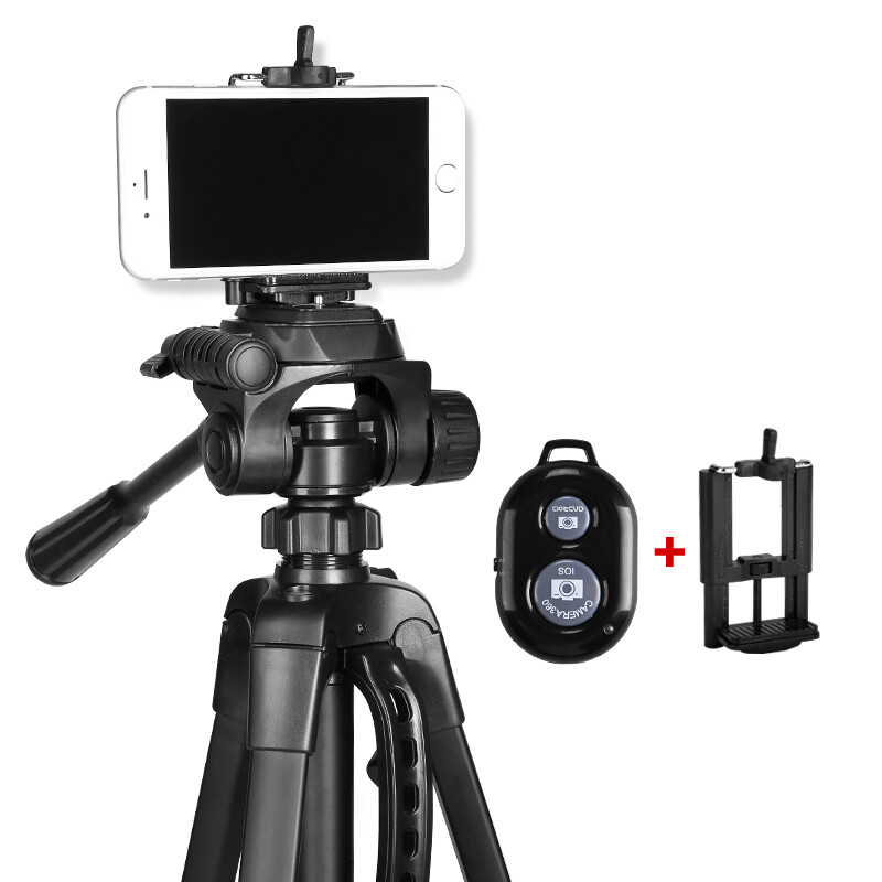 Weifeng wt-3520b digital camera / card machine micro monopod mobile phone live selfie support aluminum alloy portable tripod Bluetooth remote control