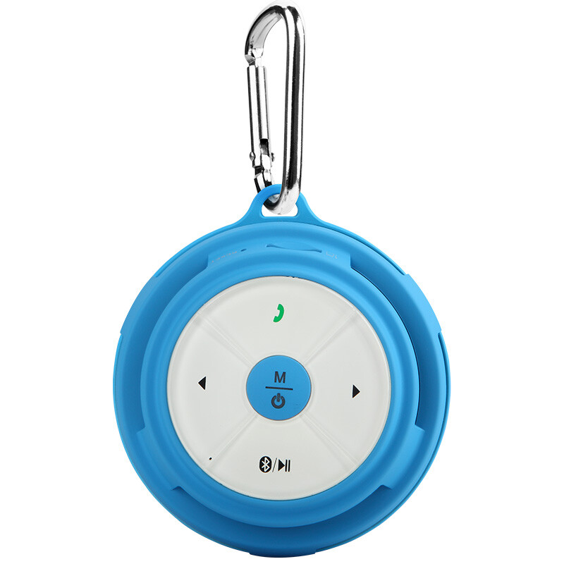 See me here bv200 outdoor Mini Wireless Bluetooth speaker portable small steel gun mobile phone sound card subwoofer sky blue