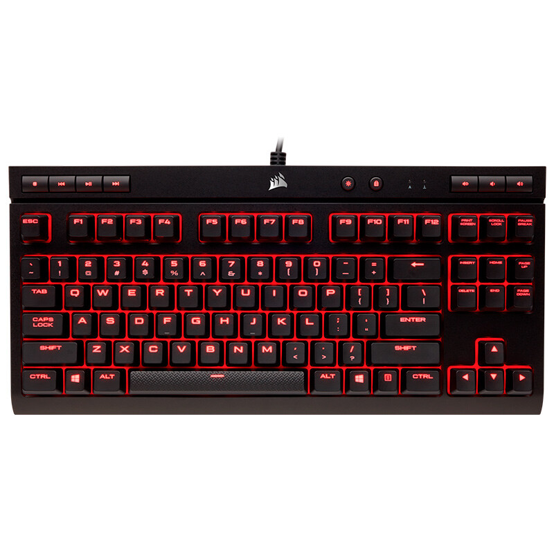 Uscorsair k63 mechanical game keyboard red backlight black red axis Jedi survival eating chicken keyboard