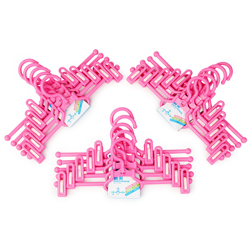 Camellia clothes hanger pants rack pants clip skirt pants drying rack 0702 15 3-piece assembly