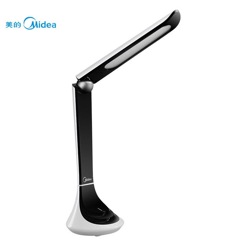 Midea rechargeable LED desk lamp work study reading desk lamp simple black and white 4000K