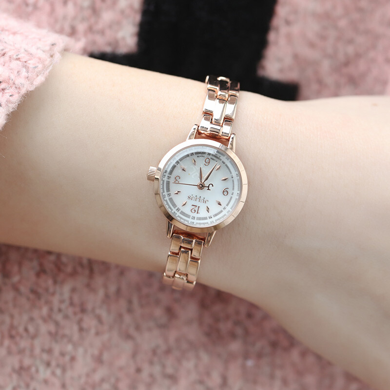 Julius watch women's Retro chain band women's watch natural shell surface student quartz waterproof women's watch rose gold ja-865c