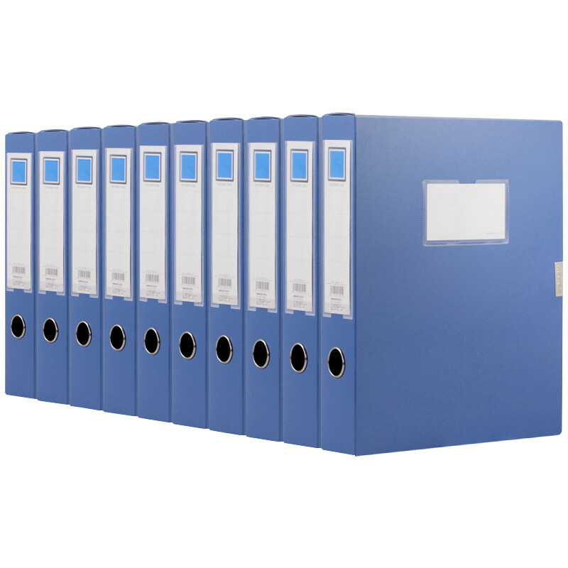 Kinary f38-10 A4 3-inch (60mm) file box data box blue 10 Pack