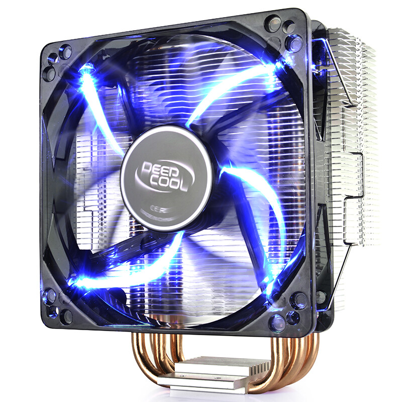 Deepcool xuanbing 400 CPU radiator (multi platform / support AM4 / 4 heat pipe / intelligent temperature control / blu ray generation / 12cm fan / with silicone grease)