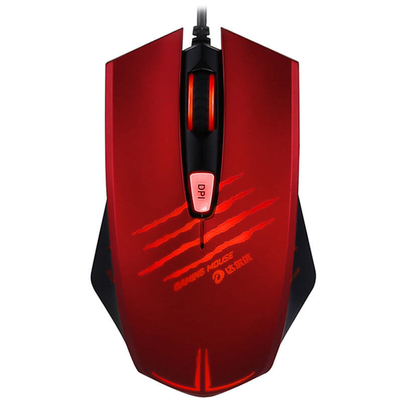 Dare-u law enforcement officer silent multimedia game mouse red wired mouse