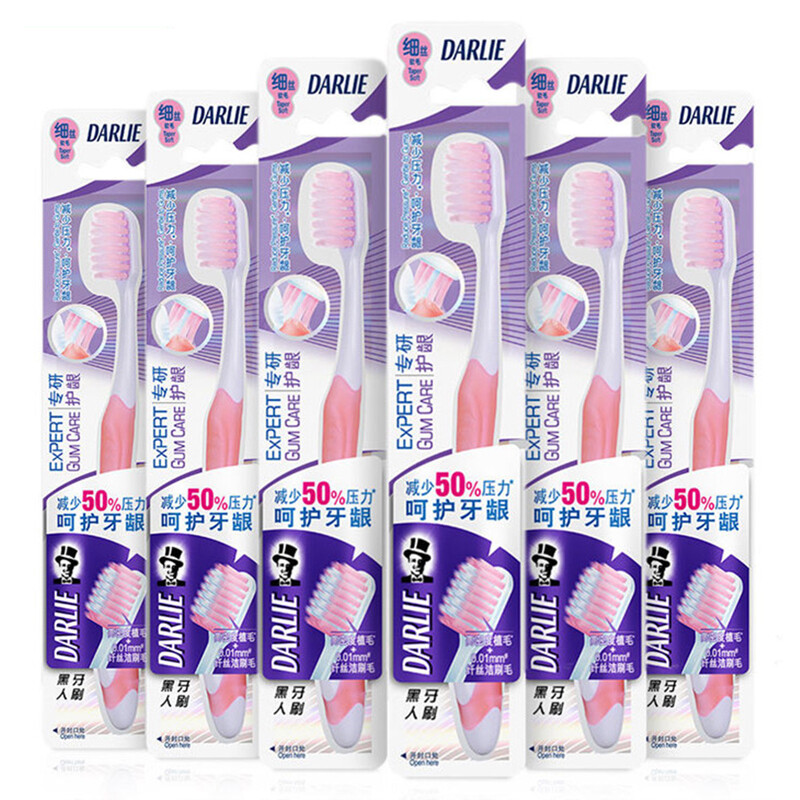 Darlie gum care toothbrush 6 pieces