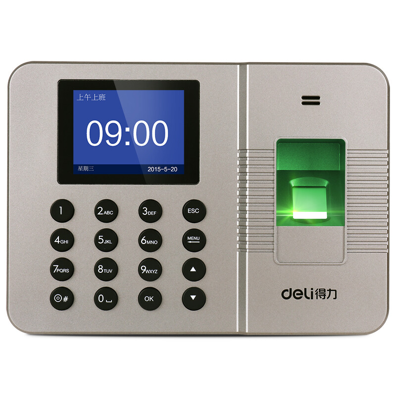Deli 33113 intelligent software free fingerprint attendance machine is a simple and convenient high-speed punch in machine