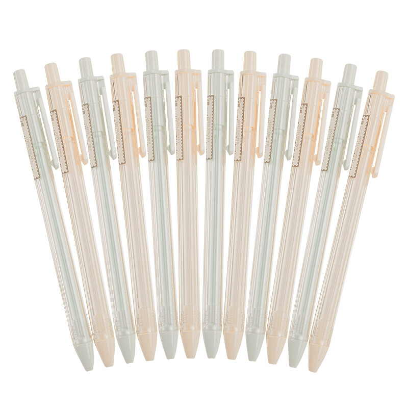 Chenguang (M & G) Benwei series 0.35mm black bullet neutral pen push needle tube signature pen water pen 12 pieces / box agp83001