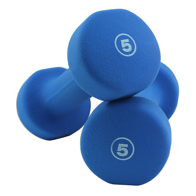 Proiron environmental protection impregnated matte dumbbell Zheng Duoyan color women's Dumbbell fitness shaping thin arm household dumbbell 5 pounds