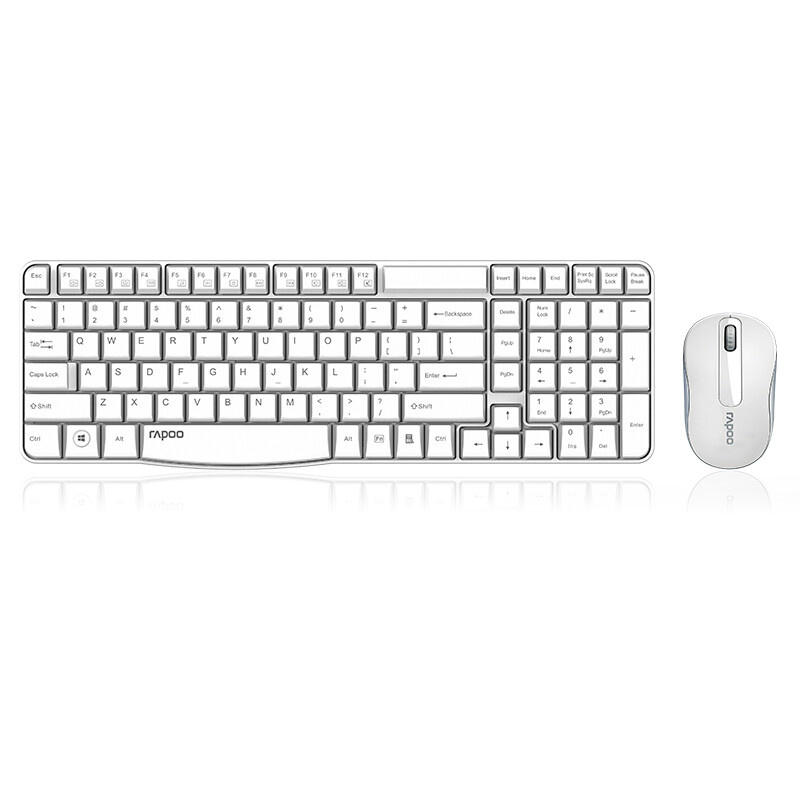 Rapoo x1800s wireless mouse keyboard set wireless keyboard mouse set wireless keyboard mouse set computer keyboard notebook keyboard white