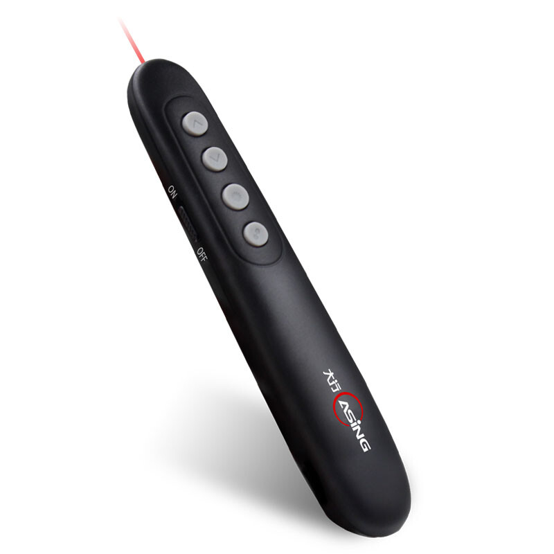Asing A101 laser pen page turning pen ppt remote control pen laser projection pen electronic pointer hyperlink red light black