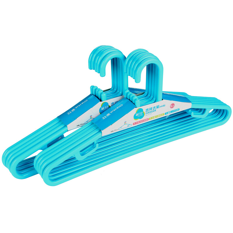 Camellia clothes hanger 50cm long widened thickened auspicious clothes hanger hook drying rack 10 pieces 2 assembly