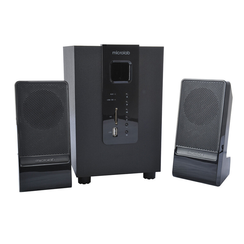 Mabo microlab m100u Bluetooth version supports SD card, USB flash disk 2.1 multimedia speaker, Bluetooth sound and black subwoofer