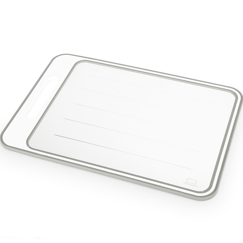 Lock & lock aluminum + plastic double-sided thawing vegetable board one board dual-purpose antibacterial vegetable board chopping board csc411 gray