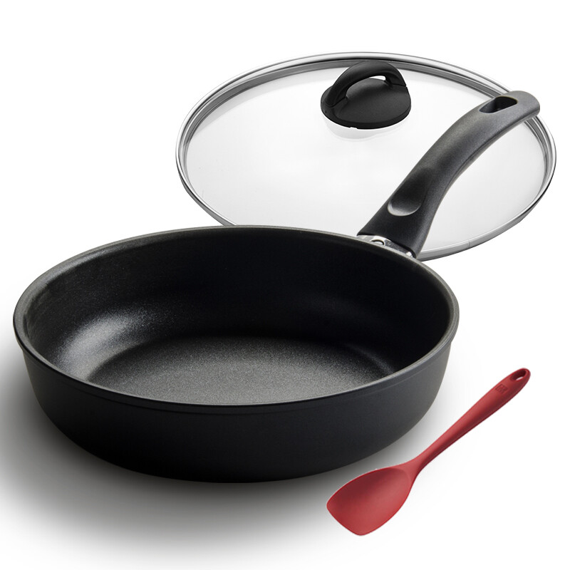 Ballarini Italy imported 24cm single handle pan non stick frying pan no oil fume Milan titanium black series gas stove is applicable to 75001-549-a