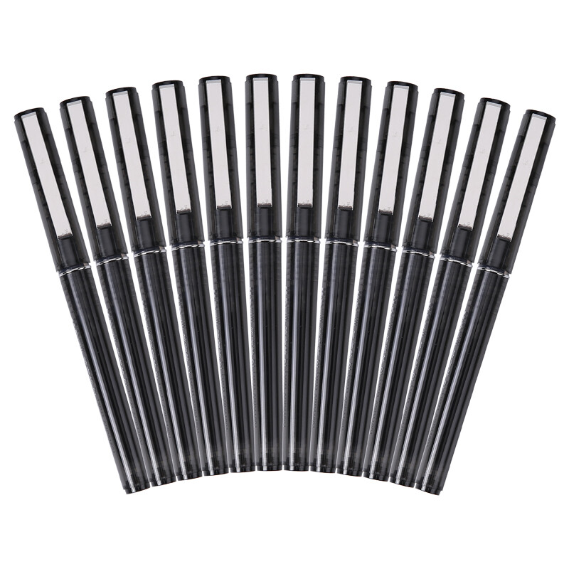 Chenguang (M & G) 0.5mm black straight liquid full needle neutral pen signature pen fountain pen 12 pieces / box arp41801