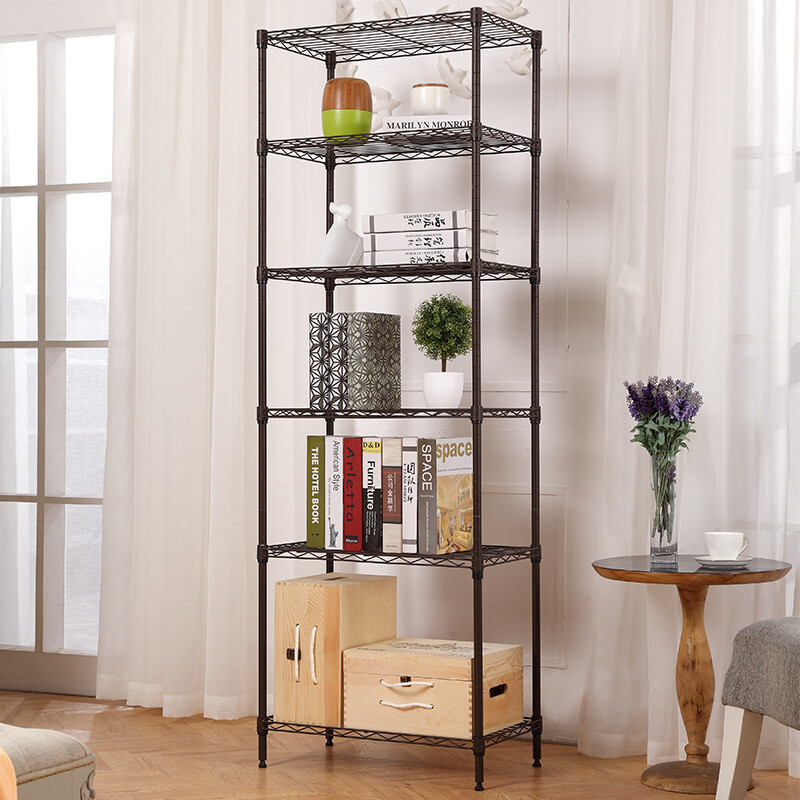Merck kitchen shelf microwave oven shelf shelf metal multi-layer household storage shelf storage shelf finishing shelf shelf shelf shelf 60 * 35 * 175cm six layer shelf