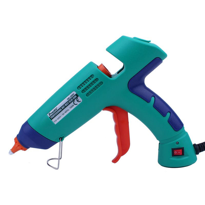 Pro'skit gk-389h professional hot melt glue gun (100W) instant heating and rapid glue melting