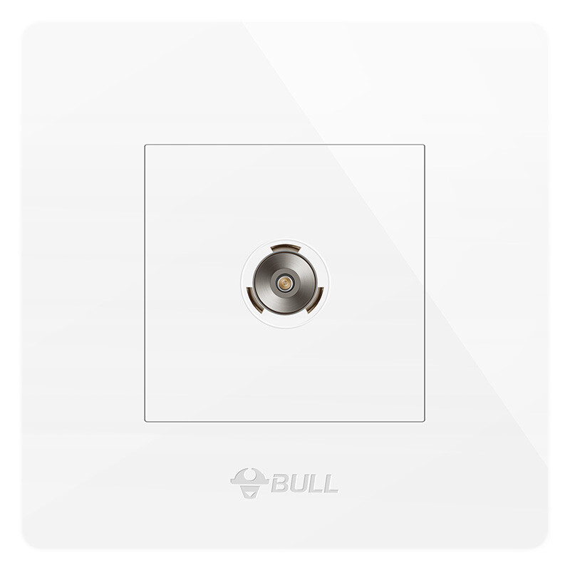 Bull switch socket G07 series one position TV socket 360 degree wiring elbow 86 panel g07t103 white
