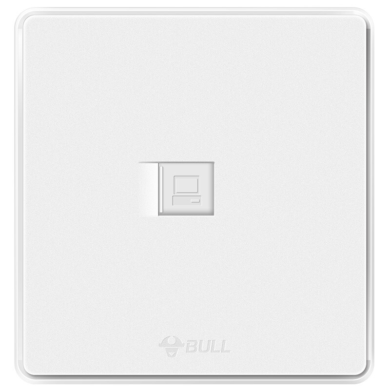 Bull switch socket G18 series one bit computer socket 86 computer broadband single network panel g18t102 texture white