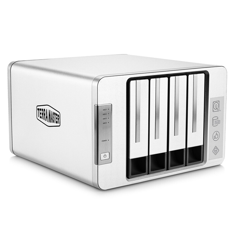 Terramaster's new f4-300 4-disk RAID disk array box array cabinet usb3 0 hard disk cartridge type-C (non NAS Networked Storage Cloud Storage)