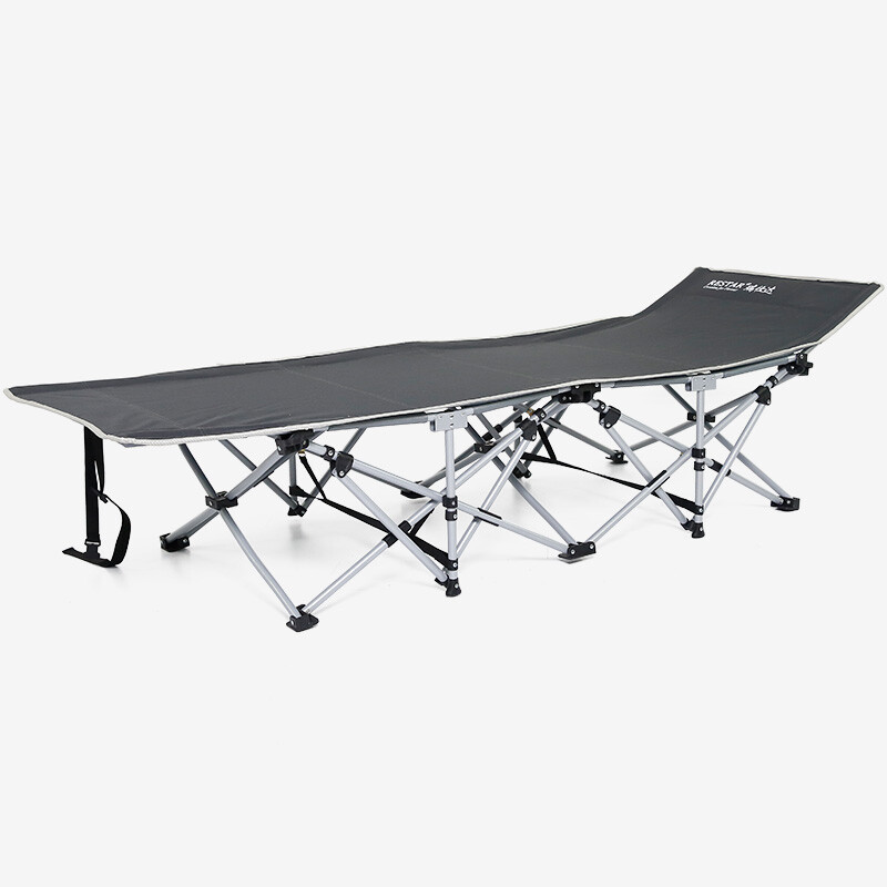 Ruishida restar folding bed nap lunch break single simple bed hospital escort outdoor marching bed 34 tube double reinforced 190cm warped head