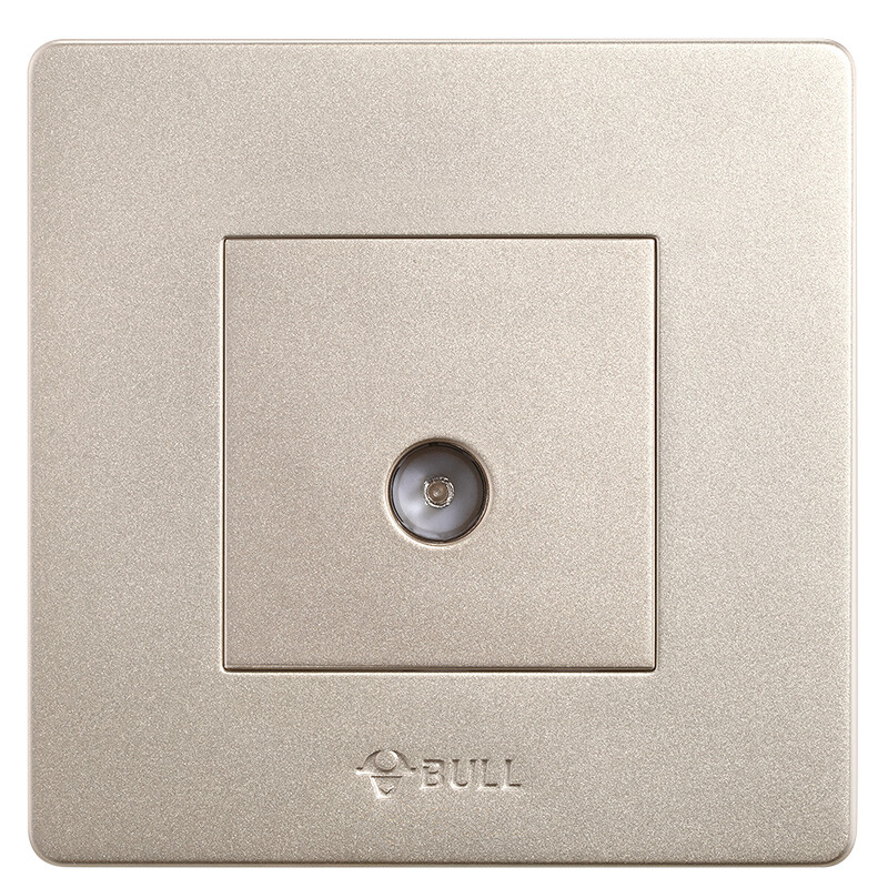 Bull switch socket G07 series one position plug-in TV socket 86 panel g07t103c (U6) champagne gold