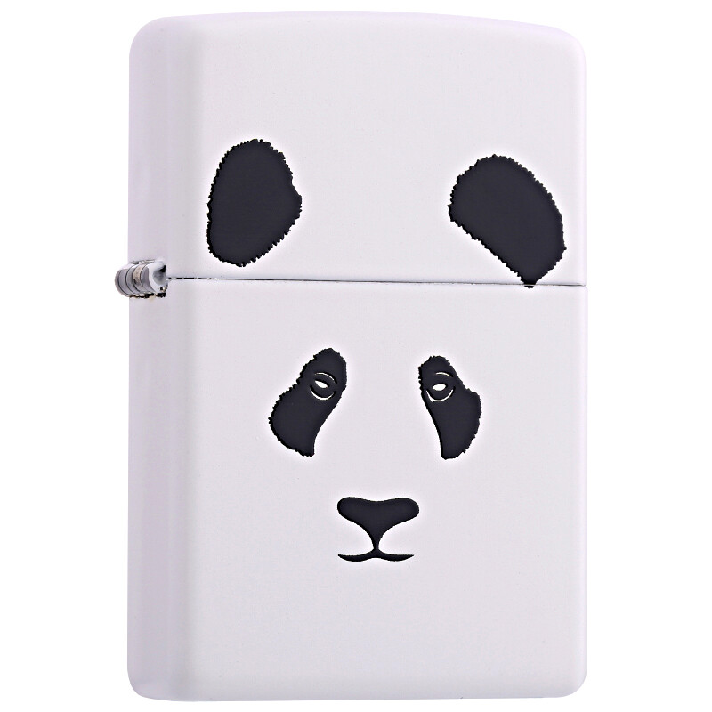 Zippo Lighter panda white dumb paint color printing 28860 kerosene windproof lighter