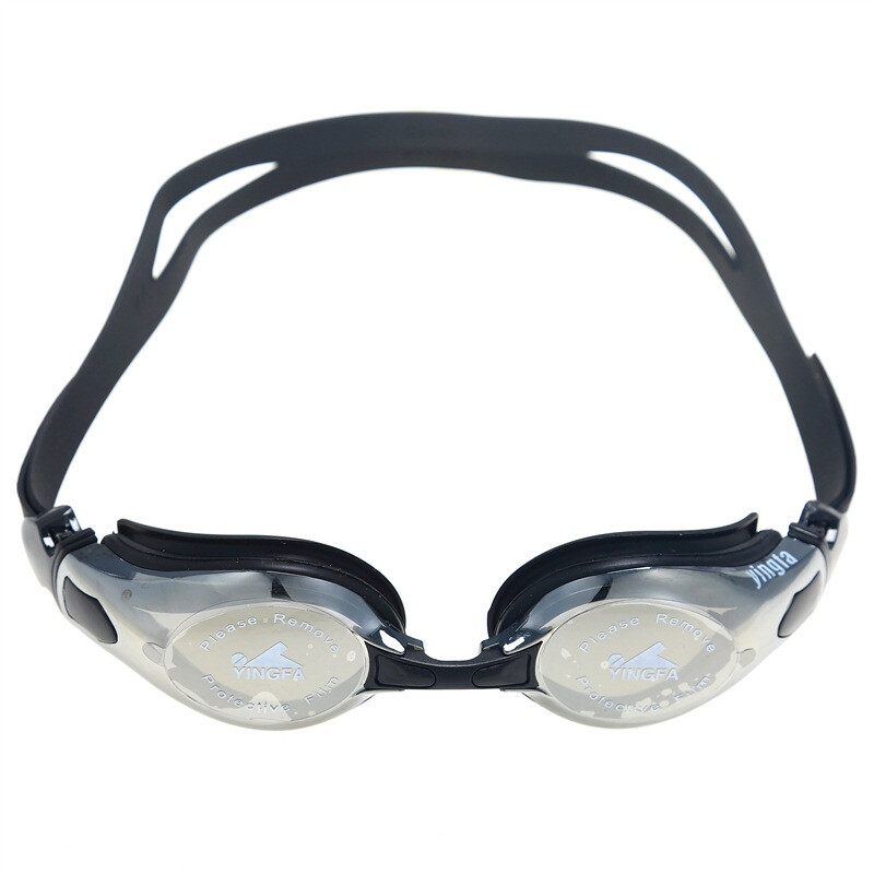 Yingfa swimming goggles competition training large frame coated adult men's and women's swimming goggles y2000afm black