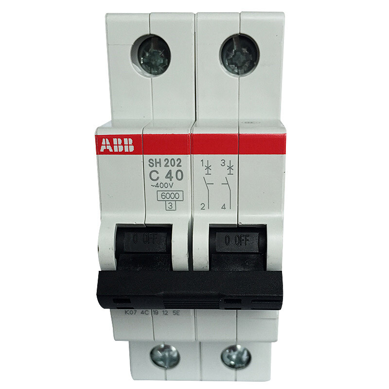 ABB circuit breaker 2p40a air switch bipolar miniature air switch sh202-c40