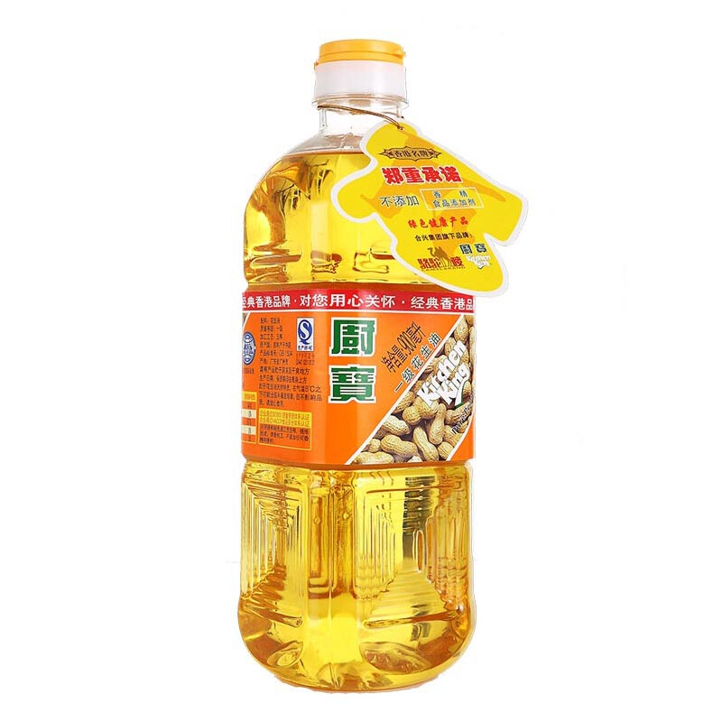 厨宝 香港品质 食用油 压榨一级 花生油1.8l