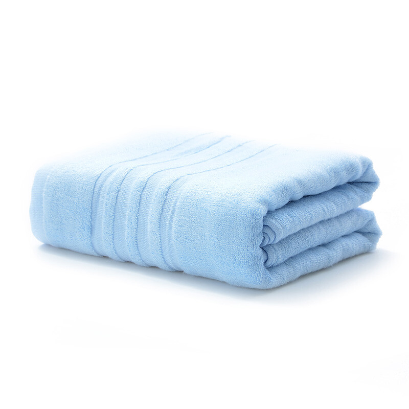 Bamboo 100 towel home textile bamboo fiber bath towel bamboo charcoal bath towel pressure clause blue 360g / piece 70 * 140cm