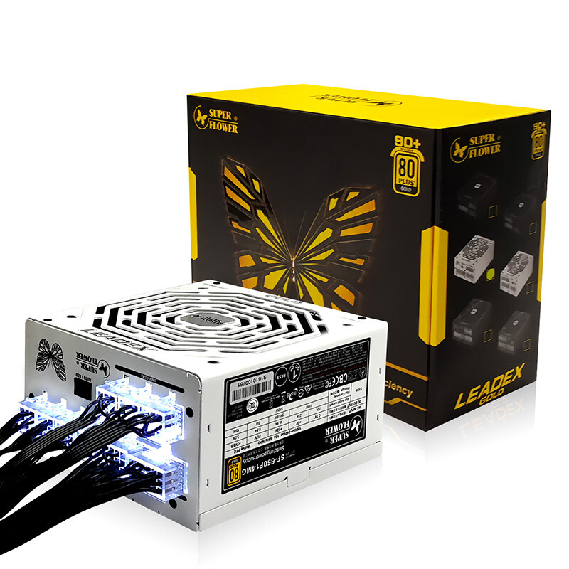 Super flow rated 650W leadex g 650 power supply (80plus gold medal / full module / 5-year warranty)
