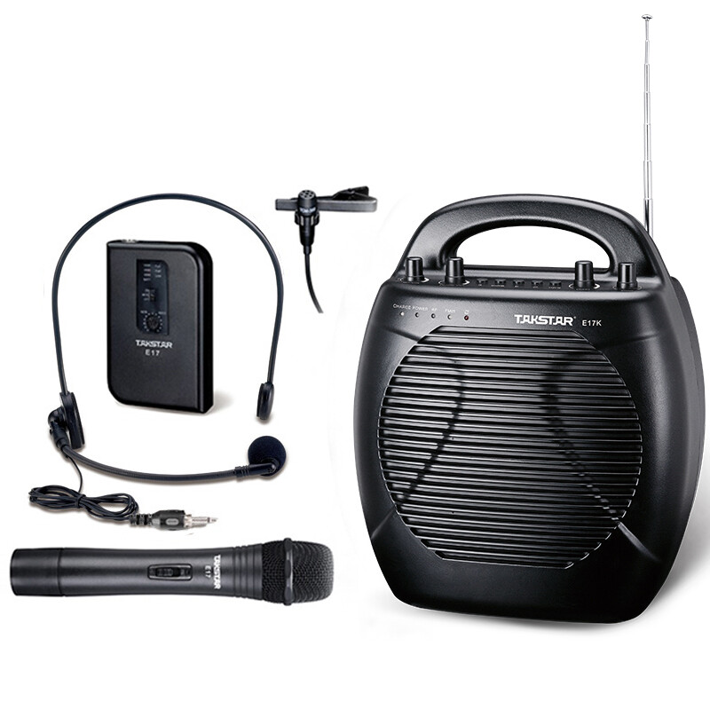 Takstar E17 wireless loudspeaker square dance high-power mobile outdoor portable audio teacher training loudspeaker elegant black