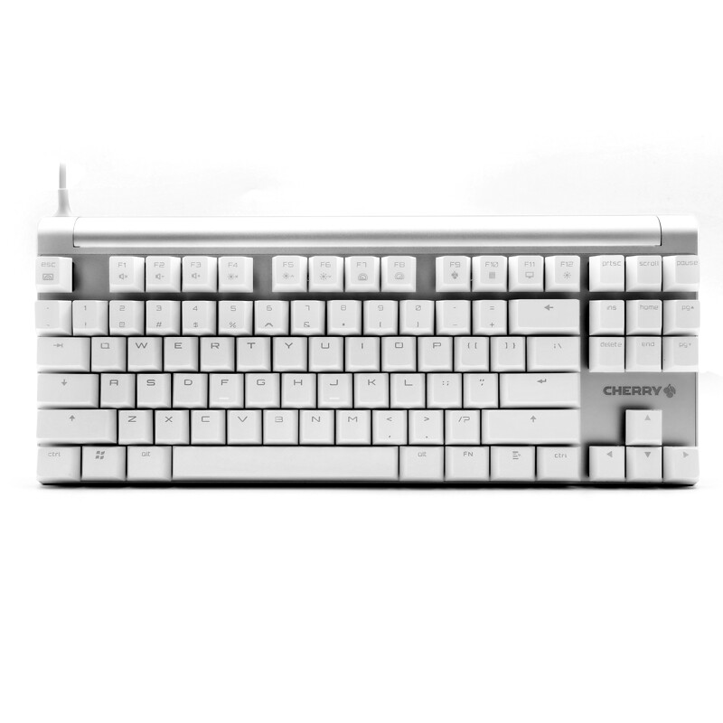 Cherry mx-board 8.0 g80-3880hyaeu-0 backlight mechanical keyboard white red axis