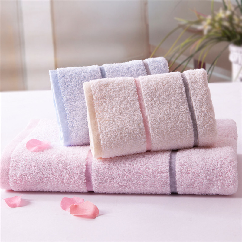 Gold towel home textile ga3008t-tj Cotton Striped towel bath towel set one bath towel + two towels, one red bath towel + one yellow and one blue towel