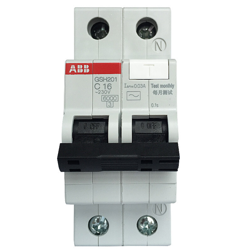 ABB circuit breaker 1p16a leakage protector miniature air switch with leakage protection gsh201 ac-c16