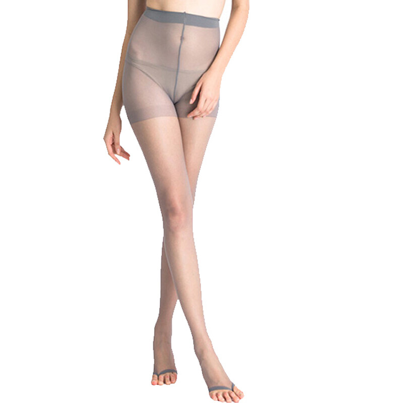 Langsha silk stockings sexy ultra-thin open toe stockings fashion versatile fish mouth pantyhose 3 pairs gray 3 pairs
