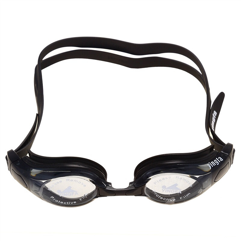 Yingfa swimming goggles competition training flat light large frame adult men's and women's swimming goggles y2800af black