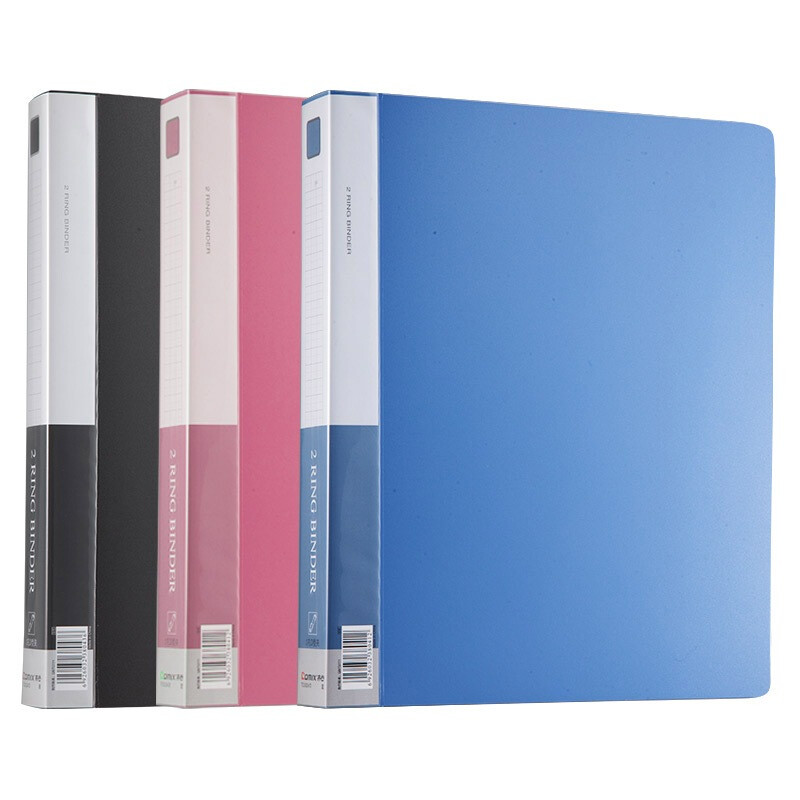Comix tc532a-d A4 folder / folder 2-hole d-clip color random office stationery