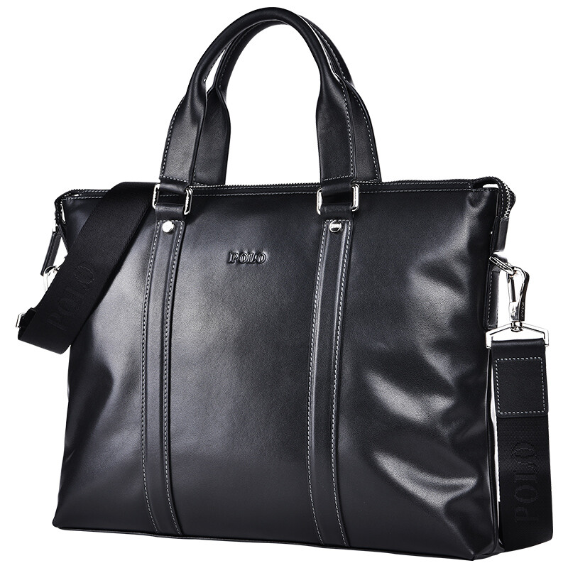 Polo Top Leather Men's briefcase business handbag
