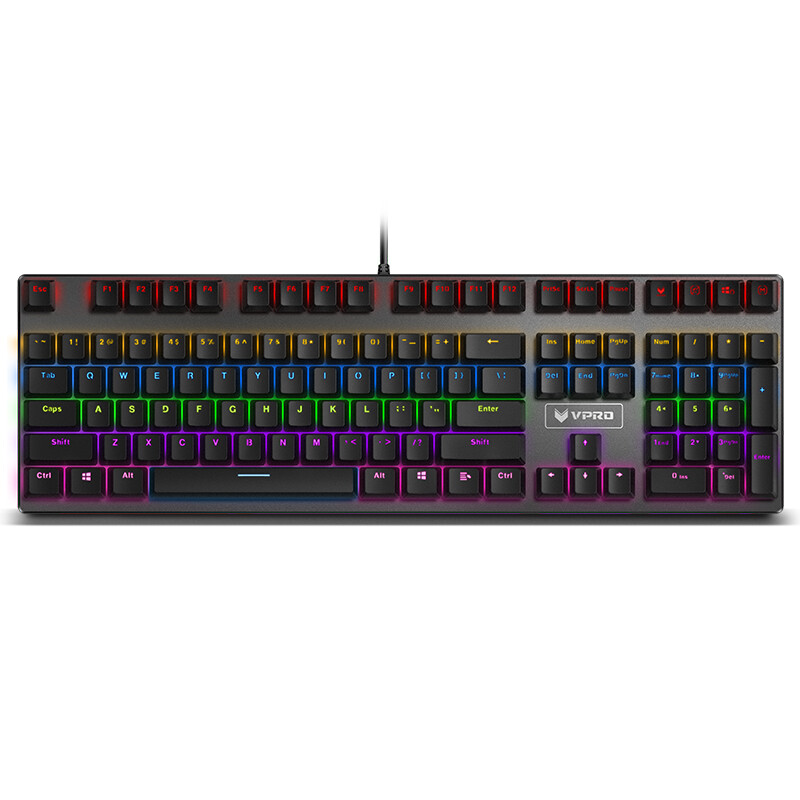 Rapoo v700s alloy light mixing mechanical keyboard game keyboard backlight keyboard computer keyboard notebook keyboard black axis