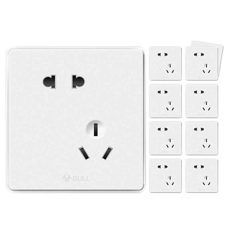 Bull switch socket G18 series inclined five hole switch 86 socket panel g18z223a 10 pieces