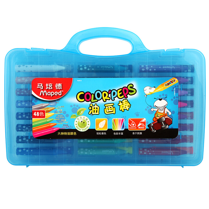 Maped 48 color oil painting stick plastic box 864015
