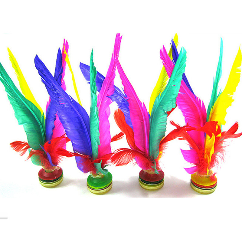 Dewick shuttlecock bag mail large goose feather color competition shuttlecock ox tendon bottom spline children's shuttlecock 5 Pack