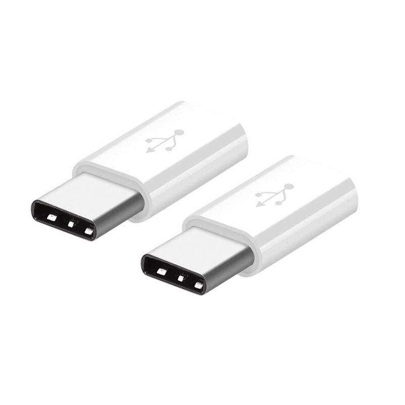 [two pack] Fengyi Android micro USB to type-C adapter mobile phone data / charging cable adapter white applicable to Xiaomi 6 / 5S / 5 Huawei P9 / glory
