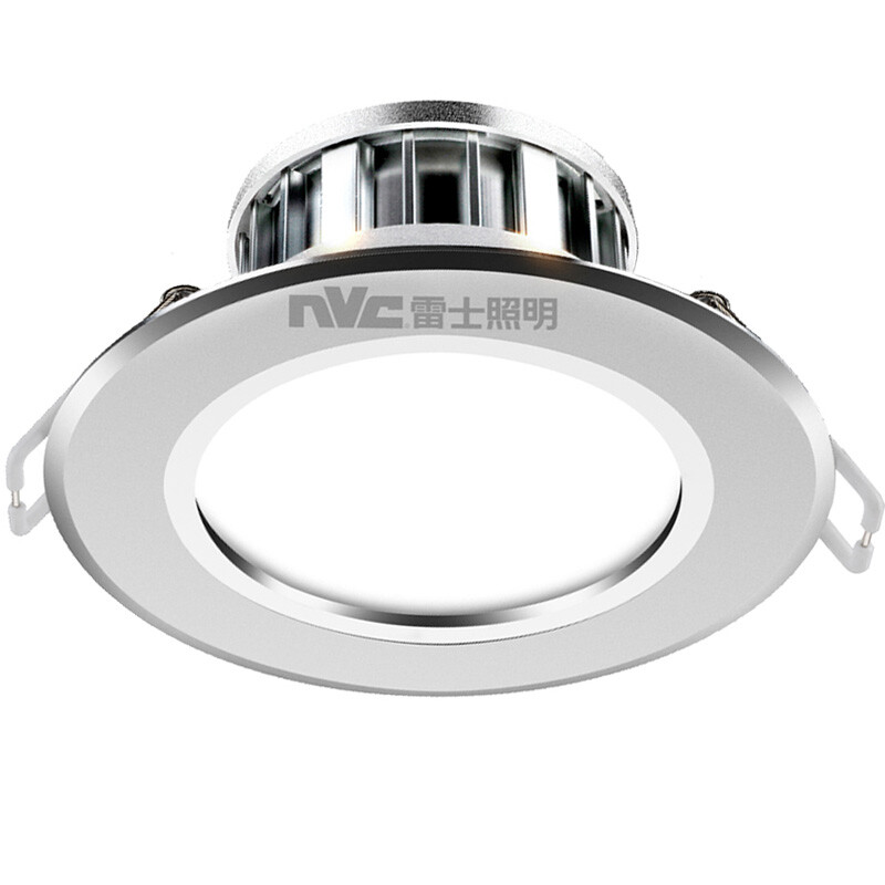 NVC NVC led downlight ceiling lamp metal aluminum sand silver 4W warm white light 4000K opening 7.5-8.5cm