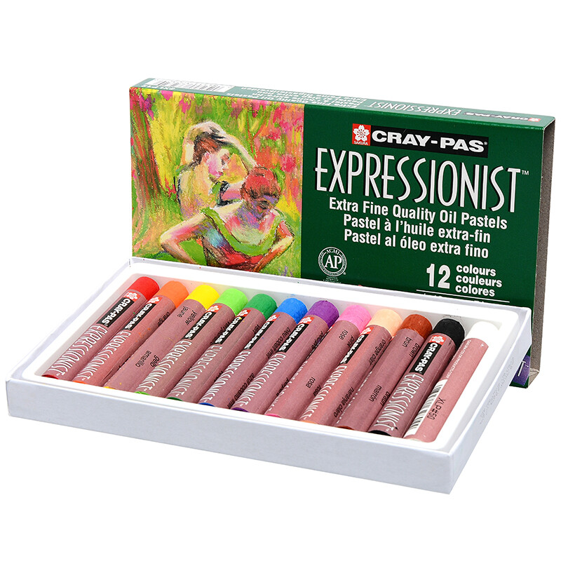 Sakura medium thick exquisite oil painting stick 12 color suit xlp12