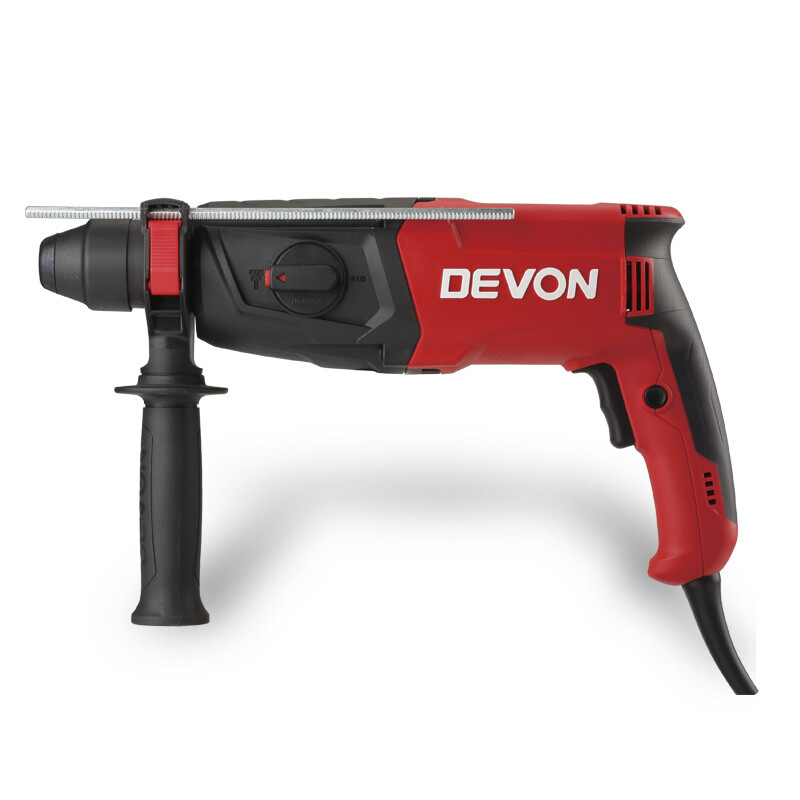 Devon 26m three function light electric hammer 1107-26de flat drill hammer three purpose professional gun electric hammer suitable for engineering decoration drilling hardware electric tools